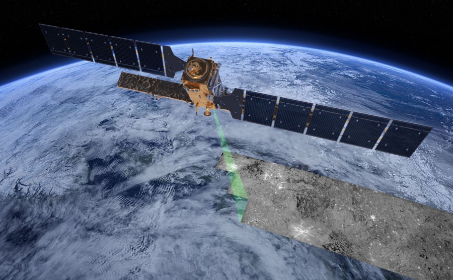 El satélite Sentinel-1 proporciona imágenes RASSAR de alta calidad. Imagen: ESA