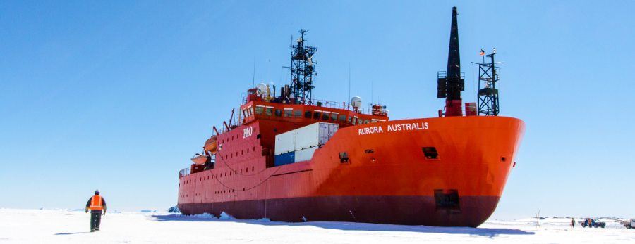 El rompehielos Aurora Australis. Foto: P&O Maritime Services