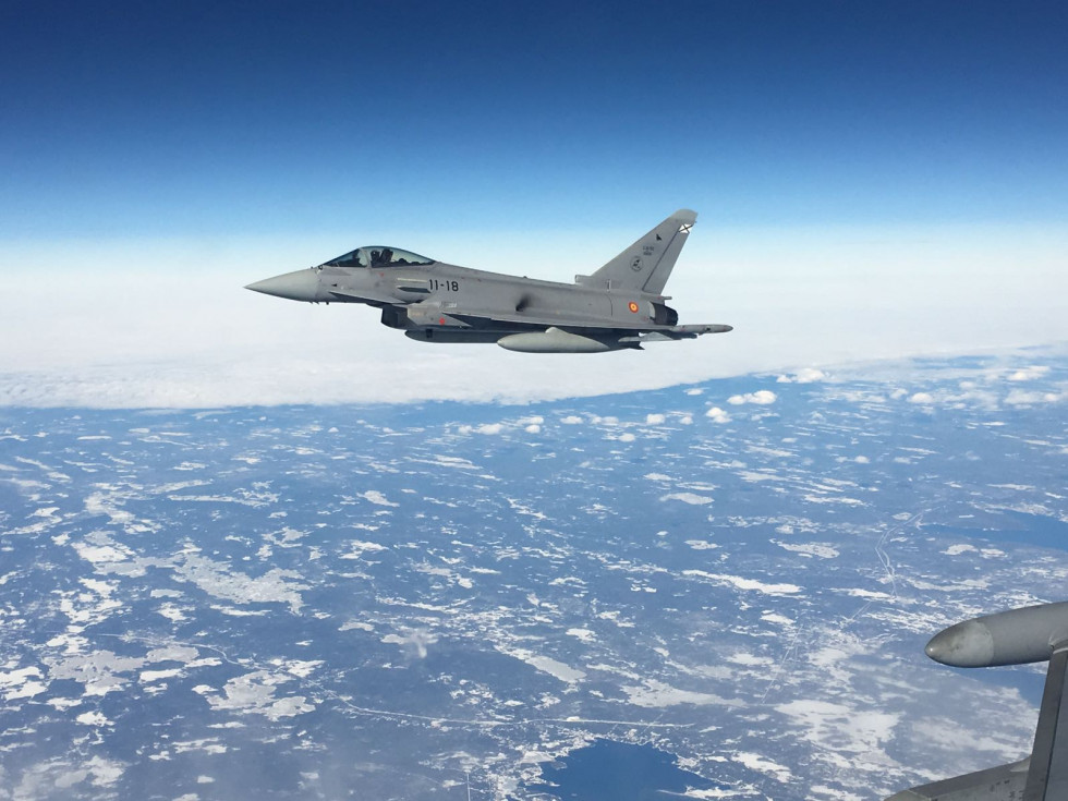 Eurofighter español en el ejercicio Red Flag. Foto: Ejército del Aire español