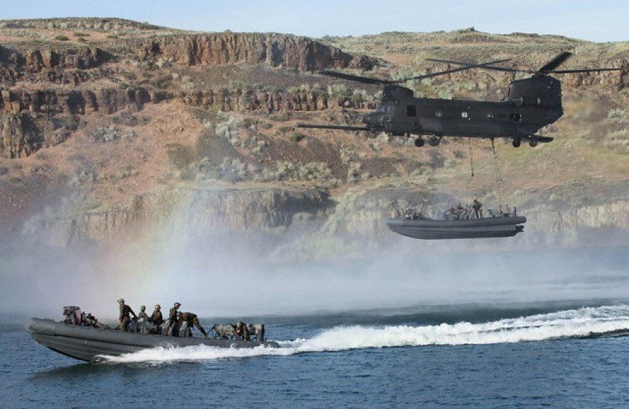 Helicóptero MH-47G Chinook de operaciones especiales. Foto: Ejército de Estados Unidos