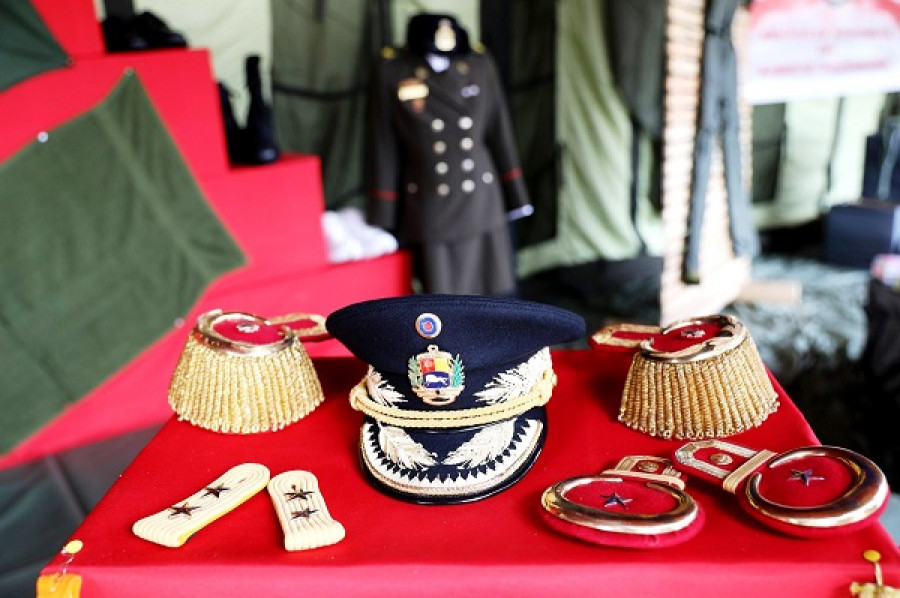 Productos elaborados en el Centro Textil del Ejército venezolano. Foto: Ministerio del Popular para la Defensa