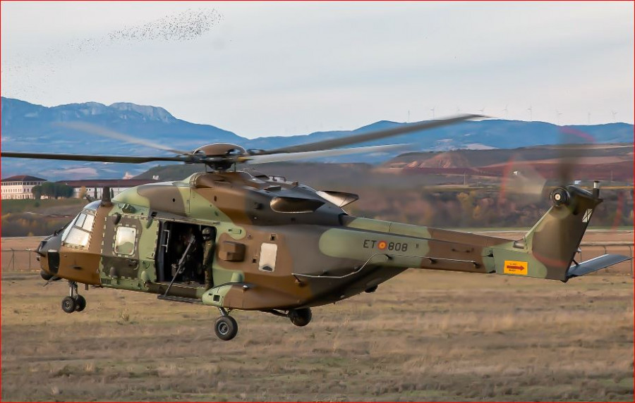 Helicóptero NH-90. Foto: Ejército de Tierra