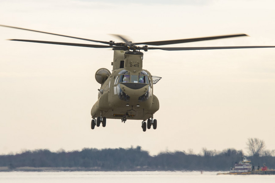 Helicóptero Chinook CH47-F de Países Bajos. Foto: Boeing