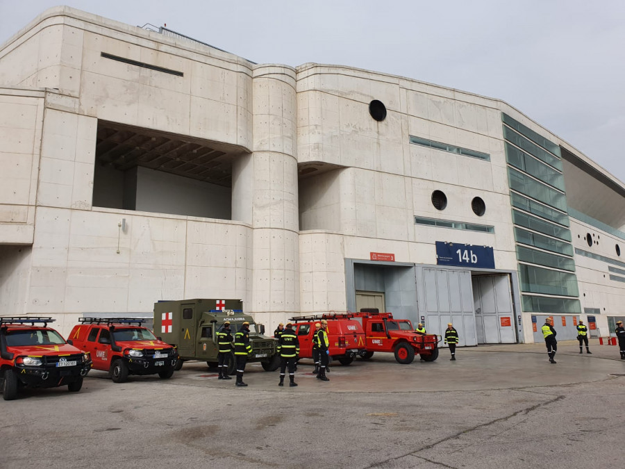 Efectivos de la UME el pasado miércoles en Ifema. Foto: Ministerio de Defensa
