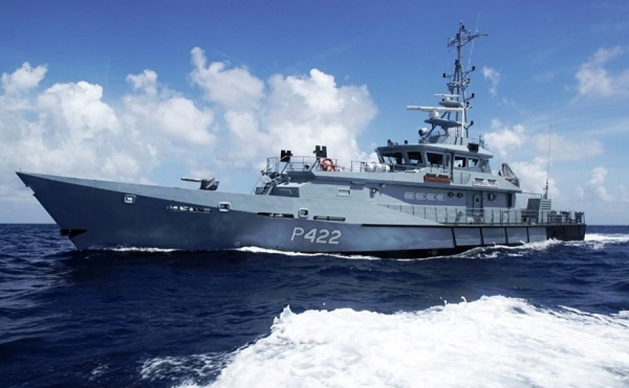 Patrullero HMBS Durward Knowles P 422, tipo Damen Stan Patrol 4207. Foto: The Royal Bahamas Defence Force.