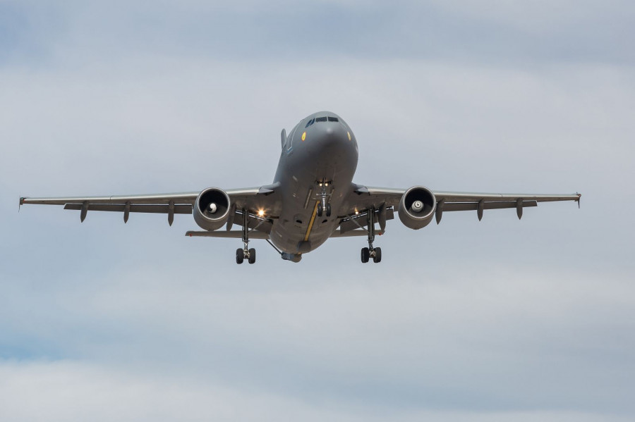 Avión de reabastecimiento en vuelo A300 MRTT. Foto: Airbus