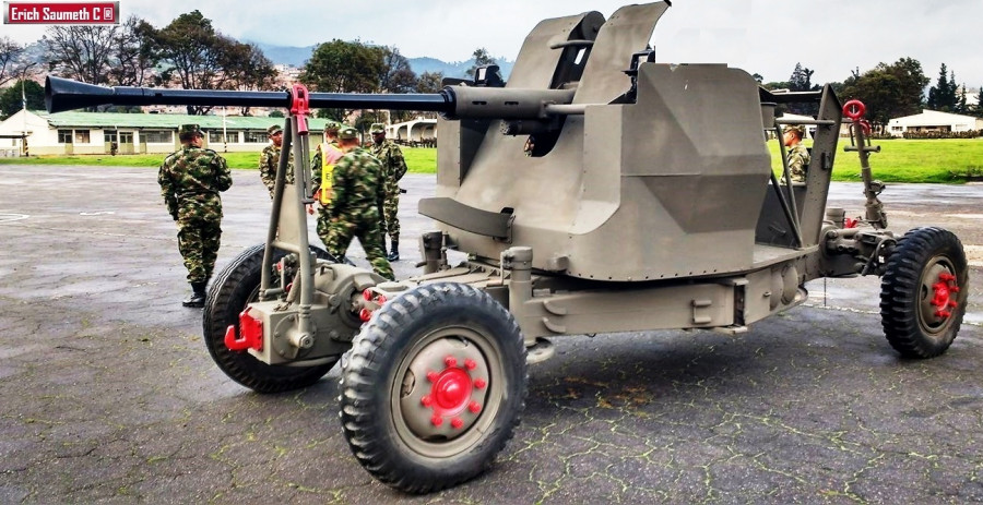 IMI Systems Eagle-Eye Bofors 40mm-L70 del Ejército Colombiano. Foto Infodefensa.com