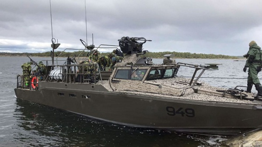 Primer CB90 HSM de la Armada de Suecia. Foto: Administración Sueca de Materiales para la Defensa