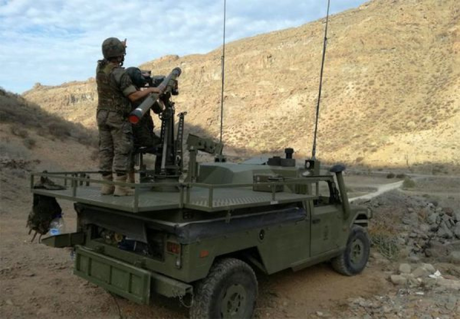 Puesto de tiro Mistral en un ejercicio. Foto: Ejército de Tierra
