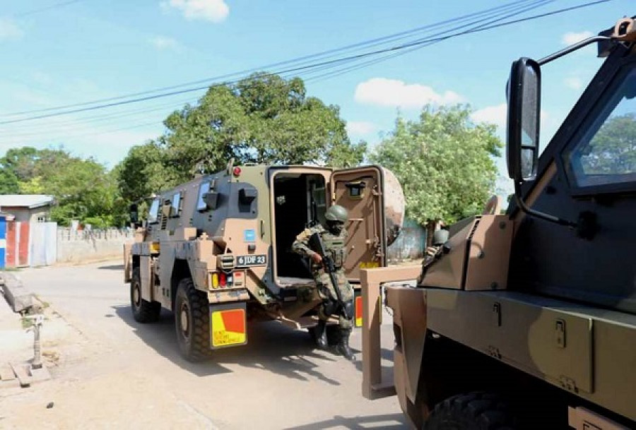 Blindados Bushmaster en una operación de seguridad interna. Foto: Jamaica Defence Force