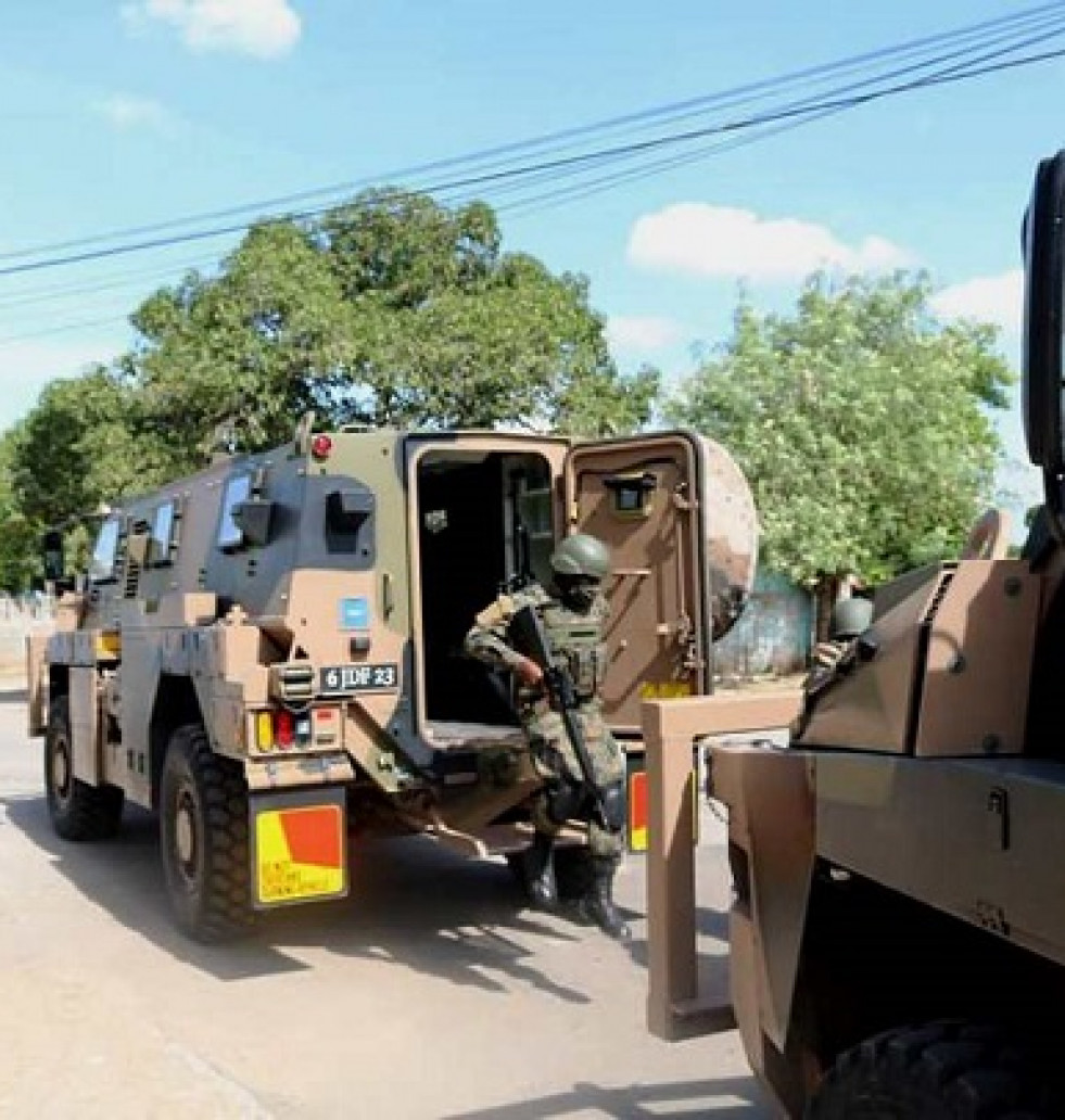 Blindados Bushmaster en una operación de seguridad interna. Foto: Jamaica Defence Force
