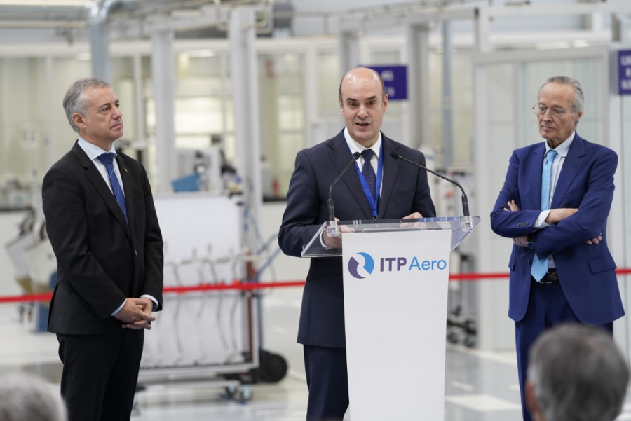 Inauguración de las nuevas instalaciones de Derio. Foto: ITP Aero