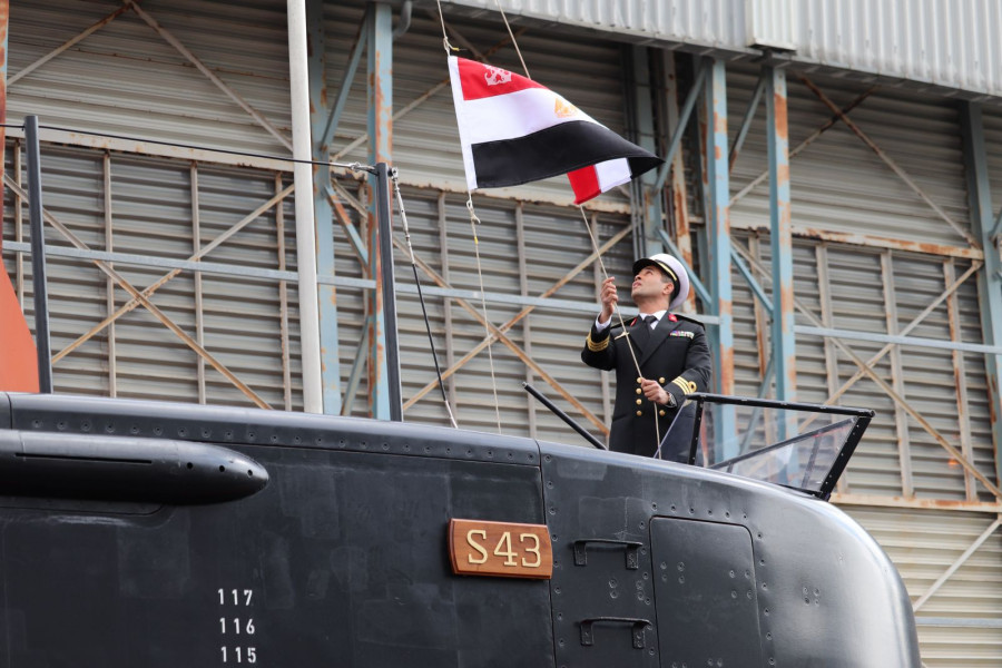 Ceremonia de entrega del submarino S43 a Egipto. Foto: TKMS