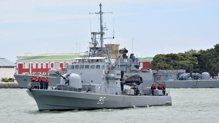 La ARA indómita P-86. Foto: Armada Argentina