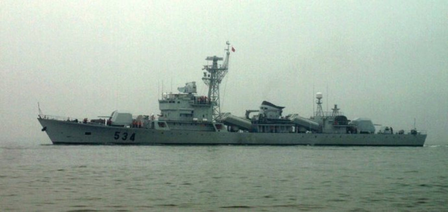 Fragata type 053H1  Jianghu-II 534 Jinhua recientemente desactivada. Foto: http:china-defense.blogspot.com.