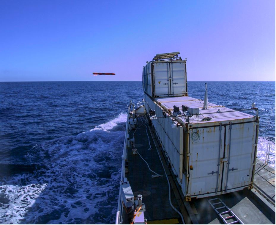 Prueba de cualificación del misil ANLSea Venom. Foto: MBDA