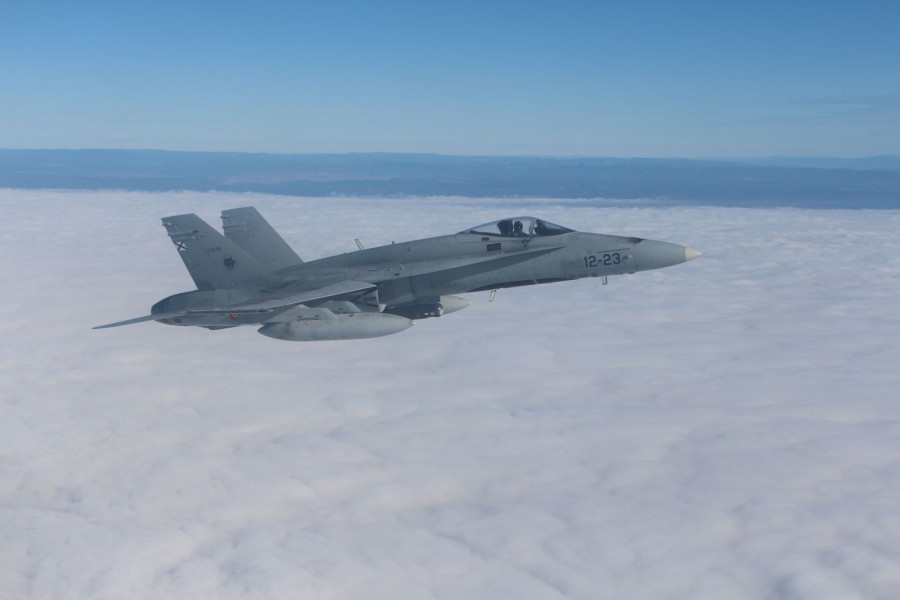 Caza de combate F18 del Ala 12. Foto: Infodefensa.com