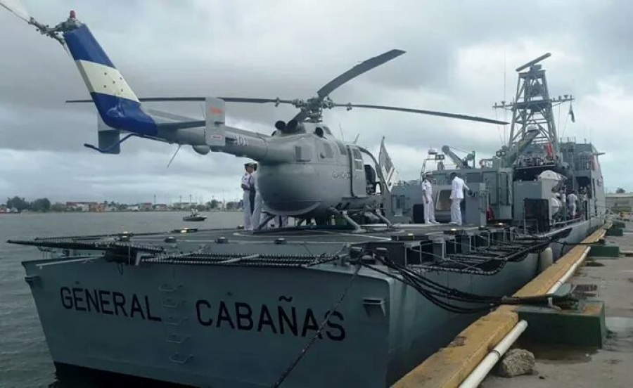 El OPV-62M José Trinidad Cabañas' de la Fuerza Naval hondureña. Foto: Secretaria de Defensa Honduras