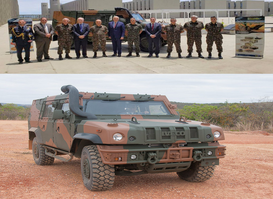Oficiais Generais, Executivos da Iveco e o Embaixador da Itália