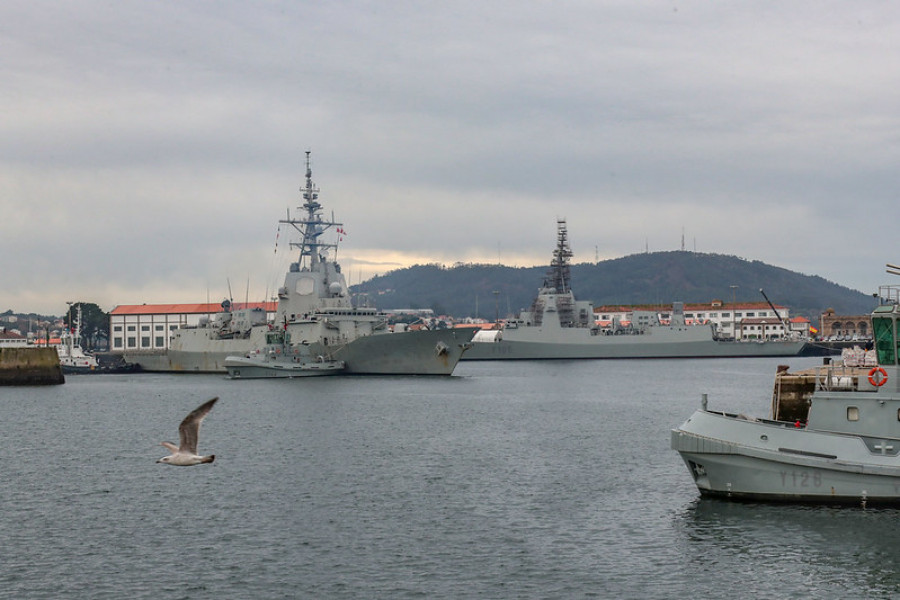 La Méndez Núñez en el Arsenal de Ferrol. Foto: Ministerio de Defensa