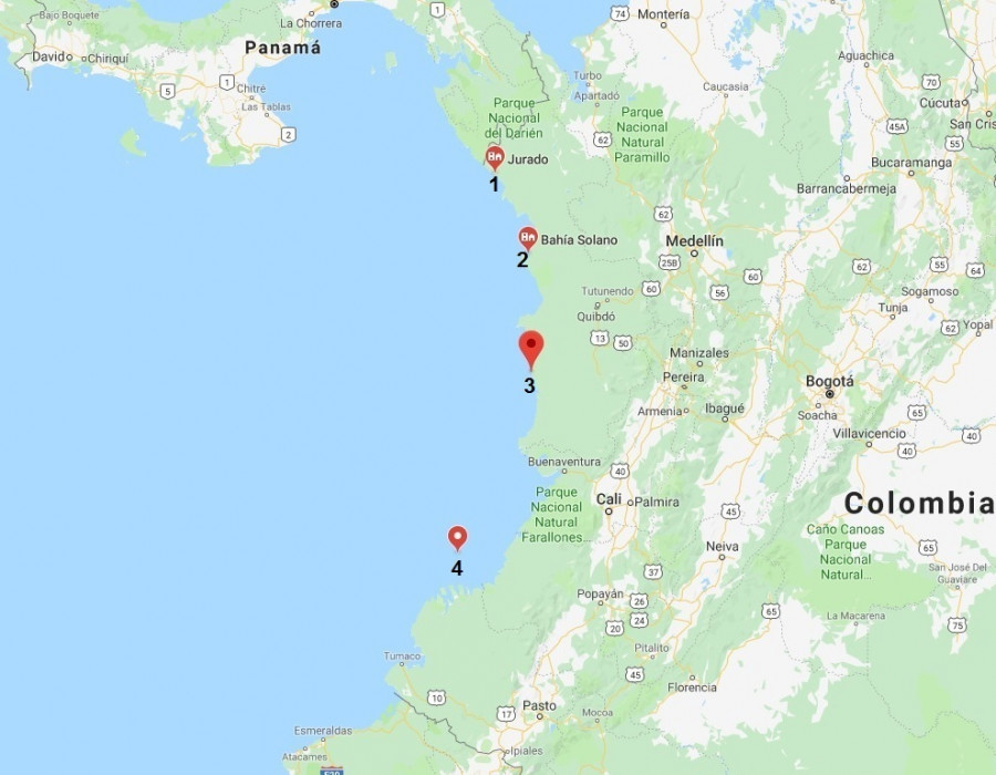Mapa con la ubicación de los radares. Foto: Erich Saumeth C.  Infodefensa.
