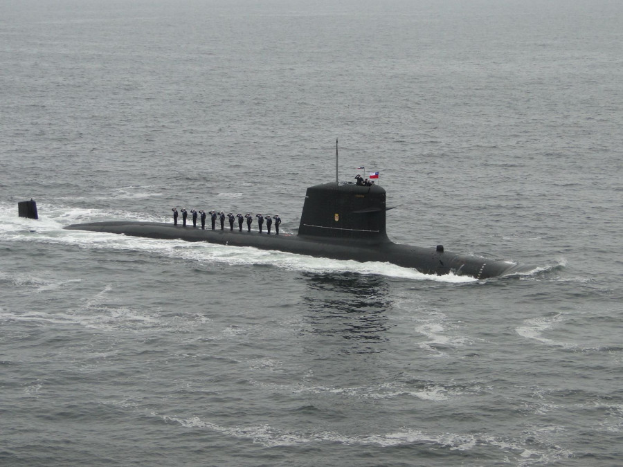 Submarino clase Scorpène SS-22 General Carrera. Foto: Nicolás García Infodefensa.com