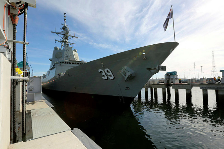 Destructor HMAS Hobarts. Foto: Ministerio de Defensa de Australia