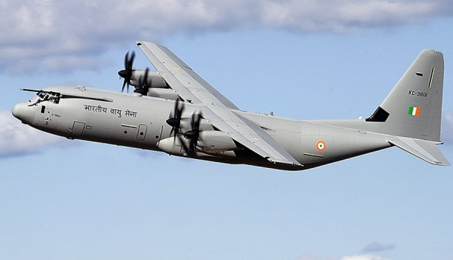 C-130J-30 de la Fuerza Aérea India, modelo requerido por la Fuerza Aérea del Perú. Foto: Lockheed Martin.