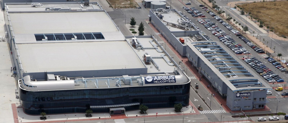 Vista aérea de las instalaciones de Airbus Helicopters en Albacete. Foto: Airbus