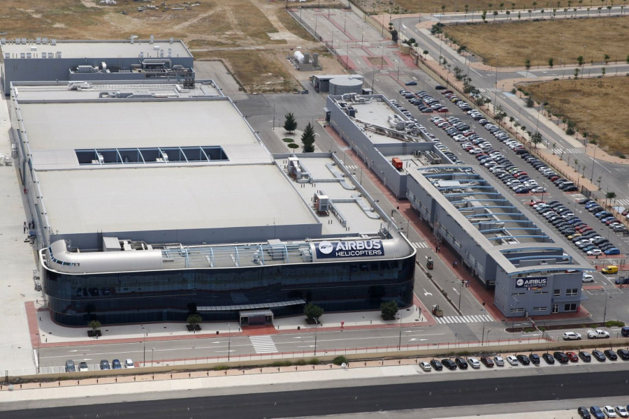 Vista aérea de las instalaciones de Airbus Helicopters en Albacete. Foto: Airbus