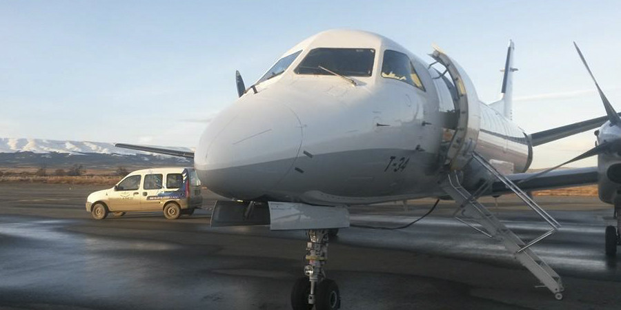 Uno de los Saab 340-B de LADE. Foto: Fuerza Aérea Argentina
