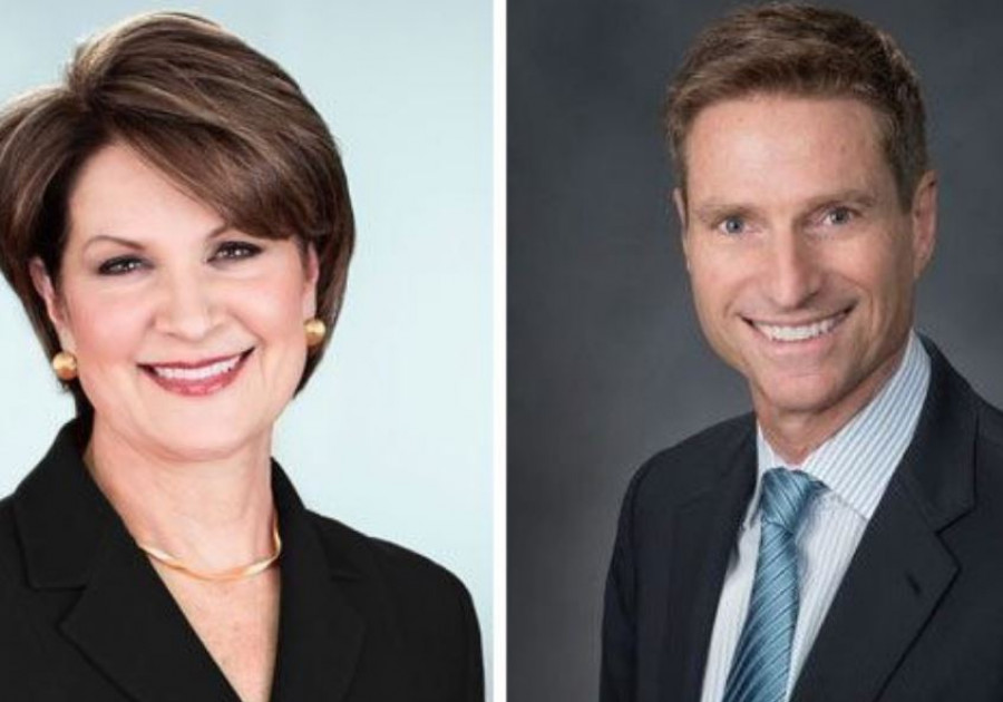 Marilllyn Hewson y James Taiclet. Fotos: Lockheed Martin