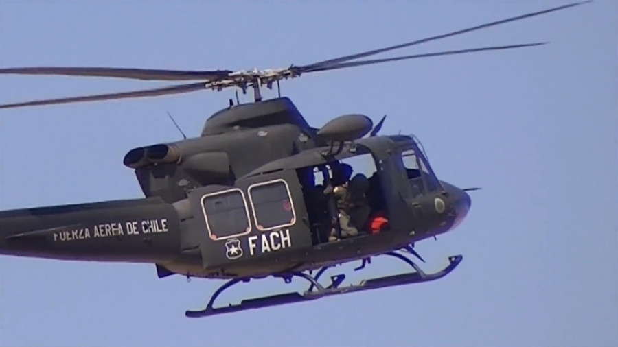 Bell 412EP del Grupo de Aviación N° 9 de la Fuerza Aérea de Chile. Imagen: Facundo Rovira