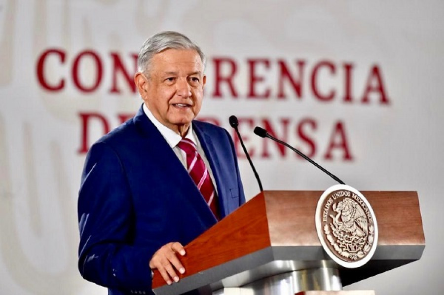 El presidente Andrés Manuel López Obrador durante su conferencia de prensa. Foto: Presidencia de la República.