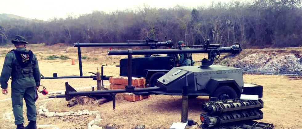 Prototipos de plataforma móvil para cañón sin retroceso M40A1 de 106 mm. Foto: Ejército de Venezuela