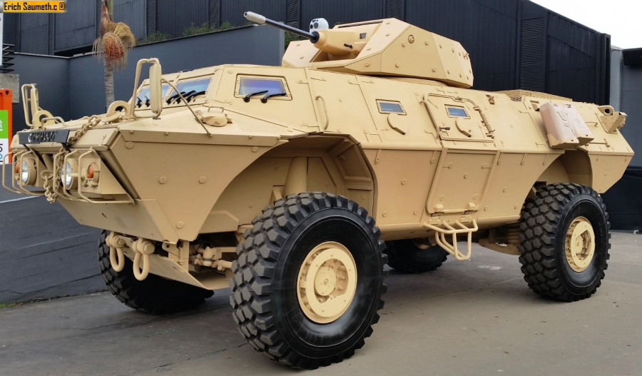 M1117 con torreta Cockerril CPWS30 y cañón de 30 milímetros. Fotos Infodefensa.com