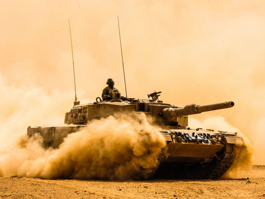 Tanque Leopard 2A4. Foto: Ejército de Chile