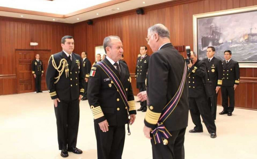 El homenaje. Fotos: Secretaría de Marina