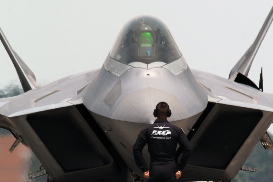 El F-22 Demo Team iba a presentarse una vez más en Fidae. Foto: USAFChristopher Ingersoll