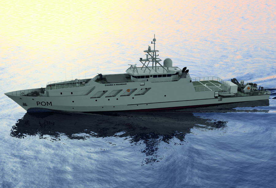 OPV de la Marina Nacional Francesa. Imagen: Hensoldt
