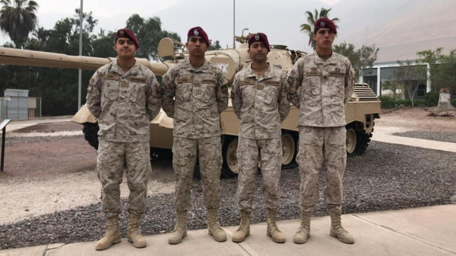 La tripulación ganadora de Leopard 2A4 representará a Chile en el torneo canadiense Worthington Challenge 2019. Foto: Ejército de Chile