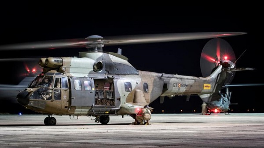 Super Puma de las Fuerzas Aeromóviles del Ejército Famet. Foto: ET