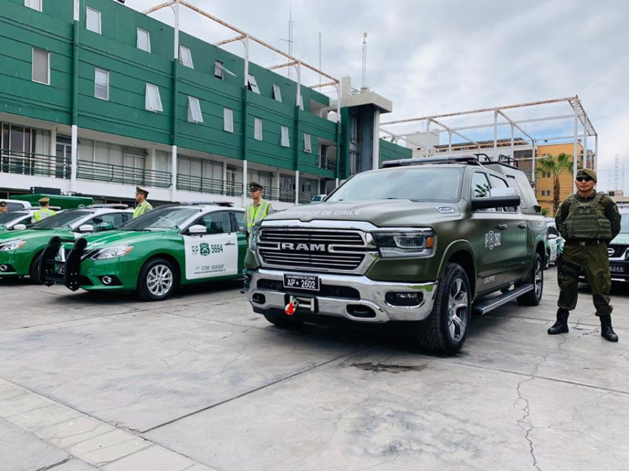 Dodge RAM 1500 asignada al Grupo de Operaciones Policiales Especiales. Foto: Gobernación Provincial de Iquique