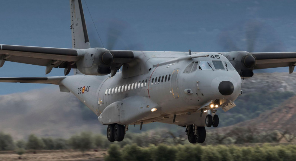 Un avión de transporte C-295. Foto: Ejército del Aire