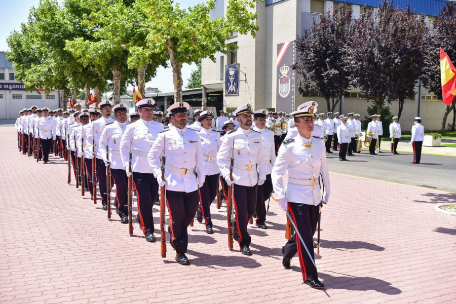 Infantes de Marina en el cuartel de la Agrupación de Madrid. Foto: Armada española