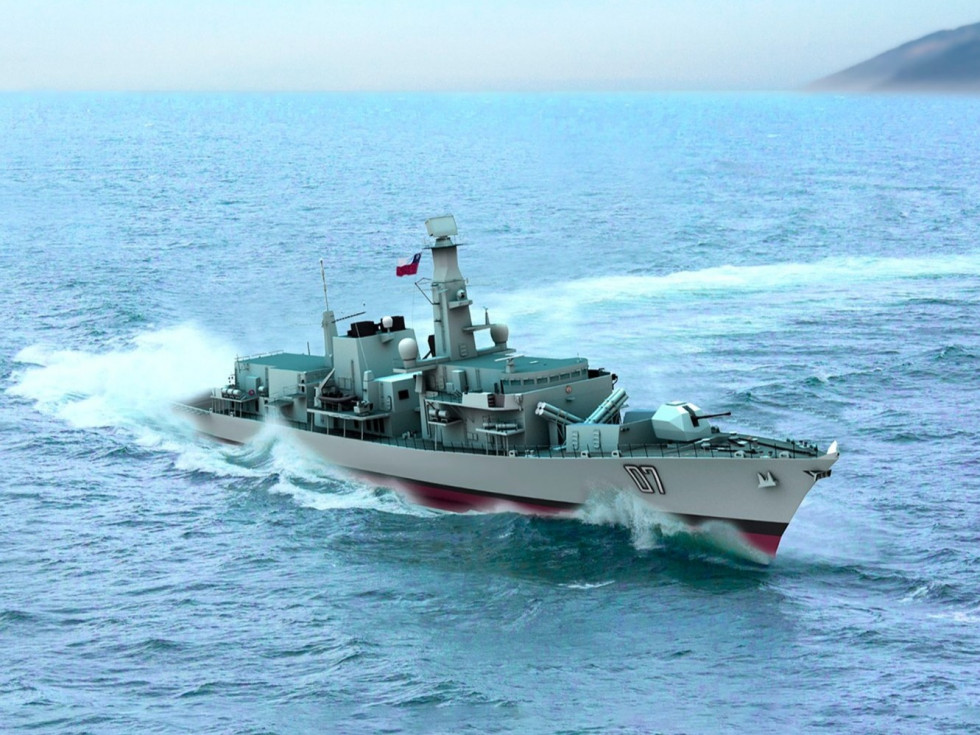 Las fragatas Type 23 contarán con los sistemas de gestión de combate más sofisticados de América Latina. Imagen virtual: Lockheed Martin
