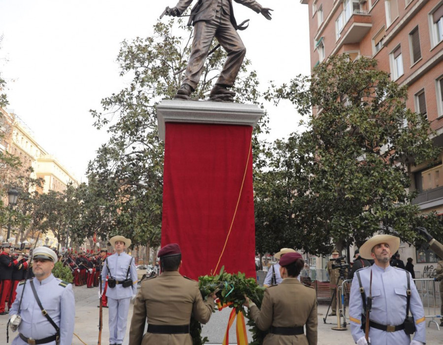 Estatua a los héroes de Baler. Foto: Ayuntamiento de Madrid