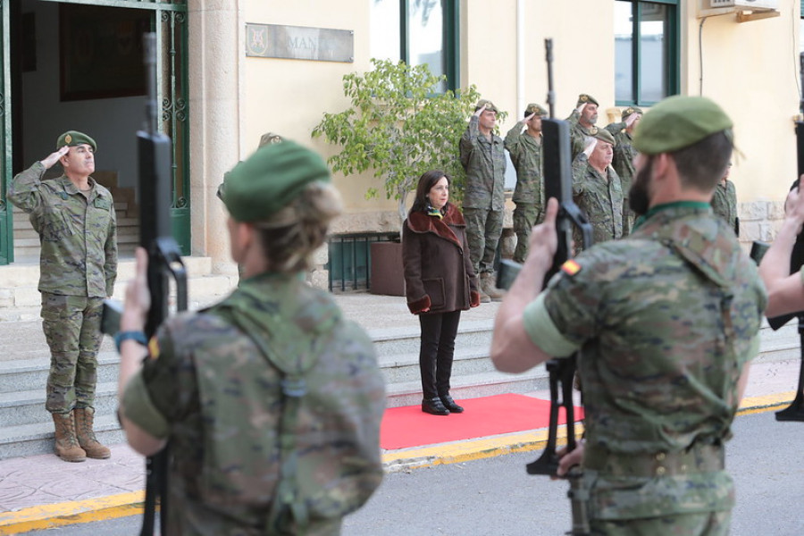 Visita de Robles al Mando de Operaciones Especiales del Ejército. Foto: Ministerio de Defensa