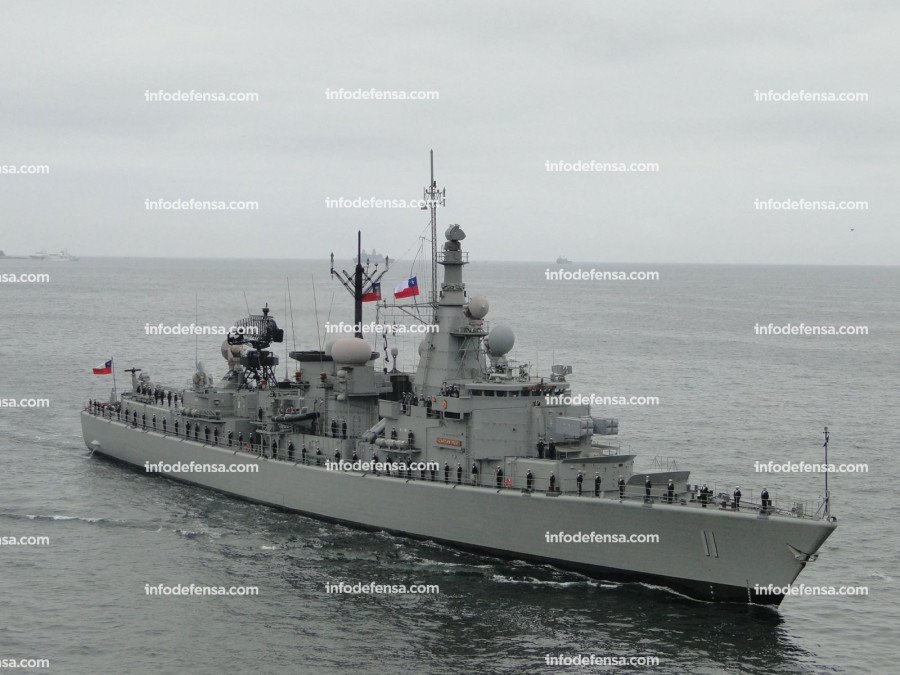 La Armada de Chile disminuirá en 17 millones la compra de bienes y servicios de consumo. Foto: Nicolás García Infodefensa.com