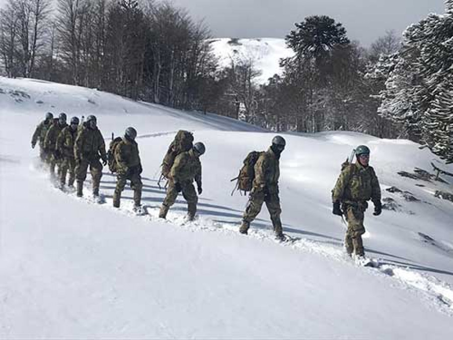 Los comandos anfibios del Batallón Tonelero recibieron formación en la compleja cordillera de Los Andes. Foto: Marinha de Brasil